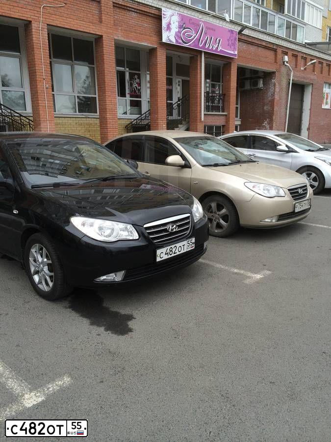 Фото автомобиля HYUNDAI ELANTRA, 2007 — госномер Е905СЕ72. Цвет: ЧЕРНЫЙ