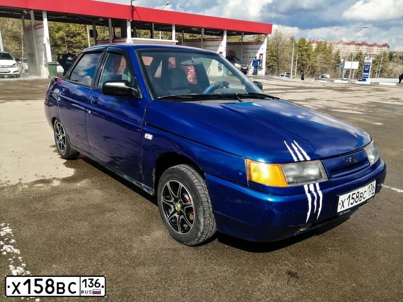 Фото автомобиля LADA 2110 LADA, 2003 — госномер У414СВ48. Цвет: синий