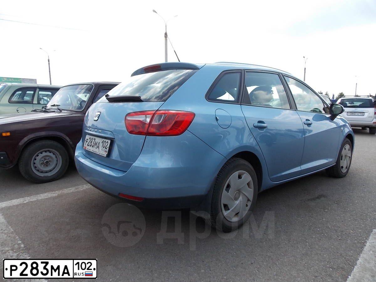 Фото автомобиля SEAT IBIZA, 2012 — госномер А109ХТ702. Цвет: голубой