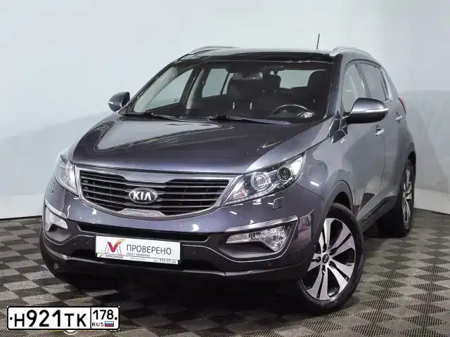 Фото автомобиля KIA SPORTAGE, 2012 — госномер К307МС147. Цвет: СЕРЫЙ