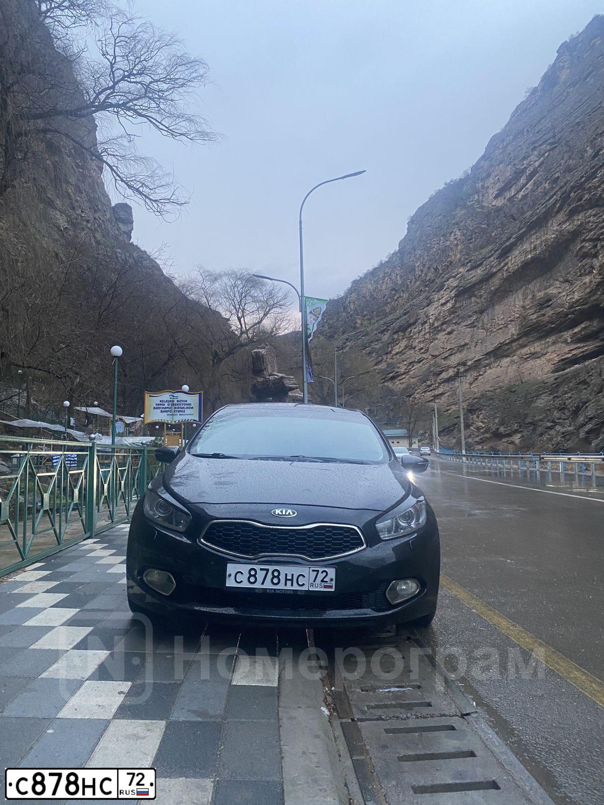 Фото автомобиля KIA CEE'D, 2013 — госномер С878НС72. Цвет: ЧЕРНЫЙ