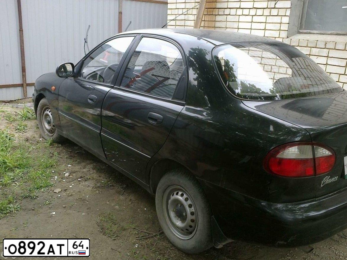 Фото автомобиля ZAZ CHANCE, 2010 — госномер О892АТ64. Цвет: ЧЕРНЫЙ