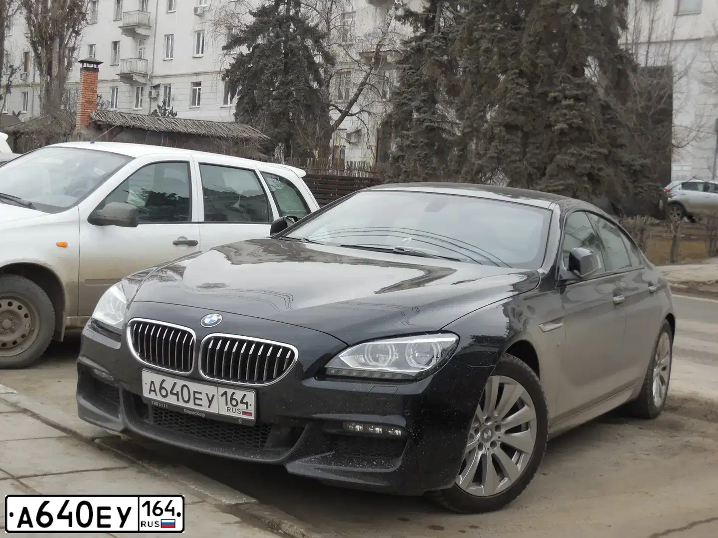 Фото автомобиля BMW 640D, 2013 — госномер А777МР172. Цвет: Темно-синий