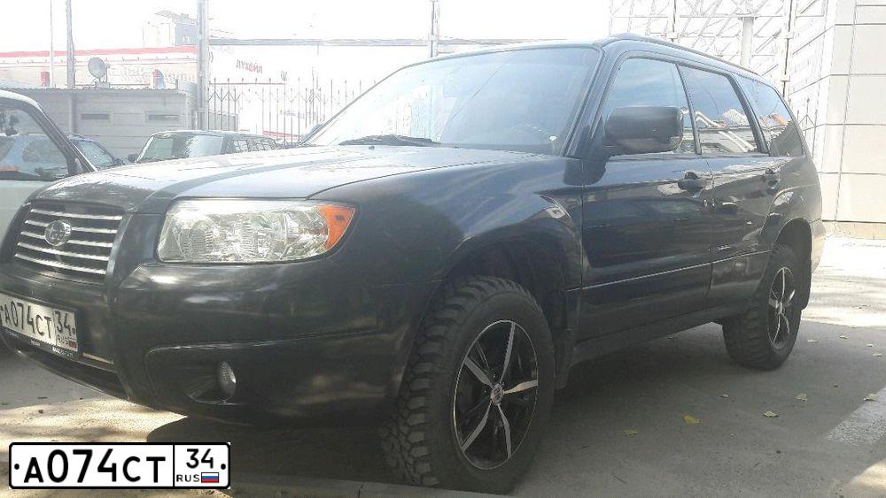 Фото автомобиля SUBARU FORESTER, 2007 — госномер О986ЕО193. Цвет: СЕРЫЙ