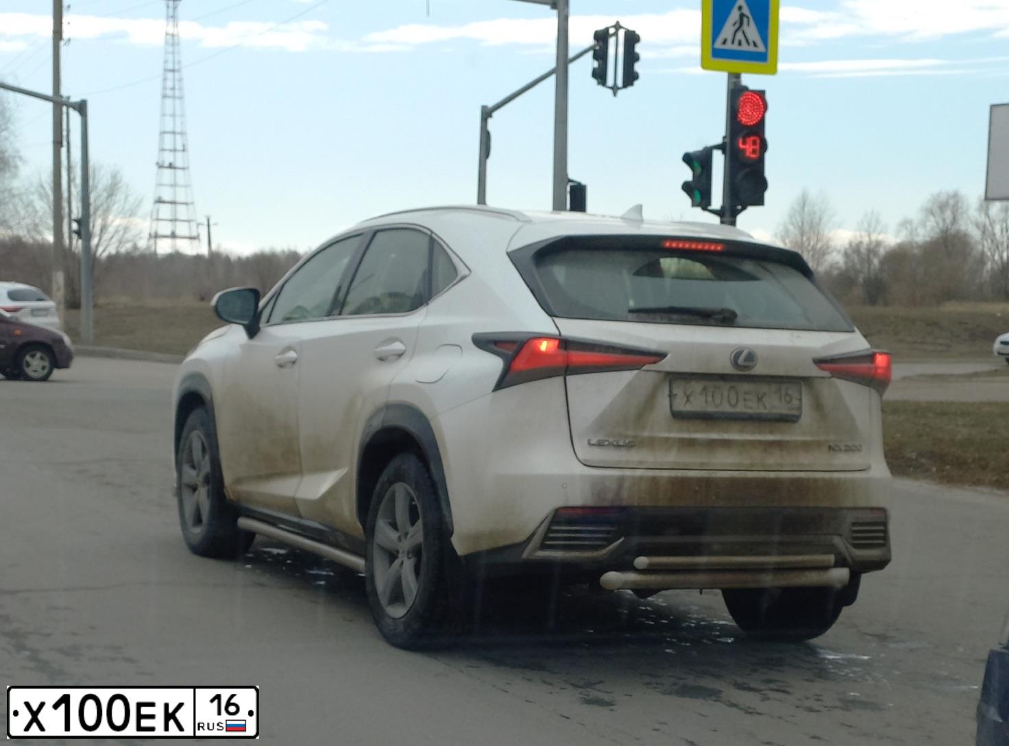 Фото автомобиля LEXUS NX, 2018 — госномер Х100ЕК16. Цвет: БЕЛЫЙ