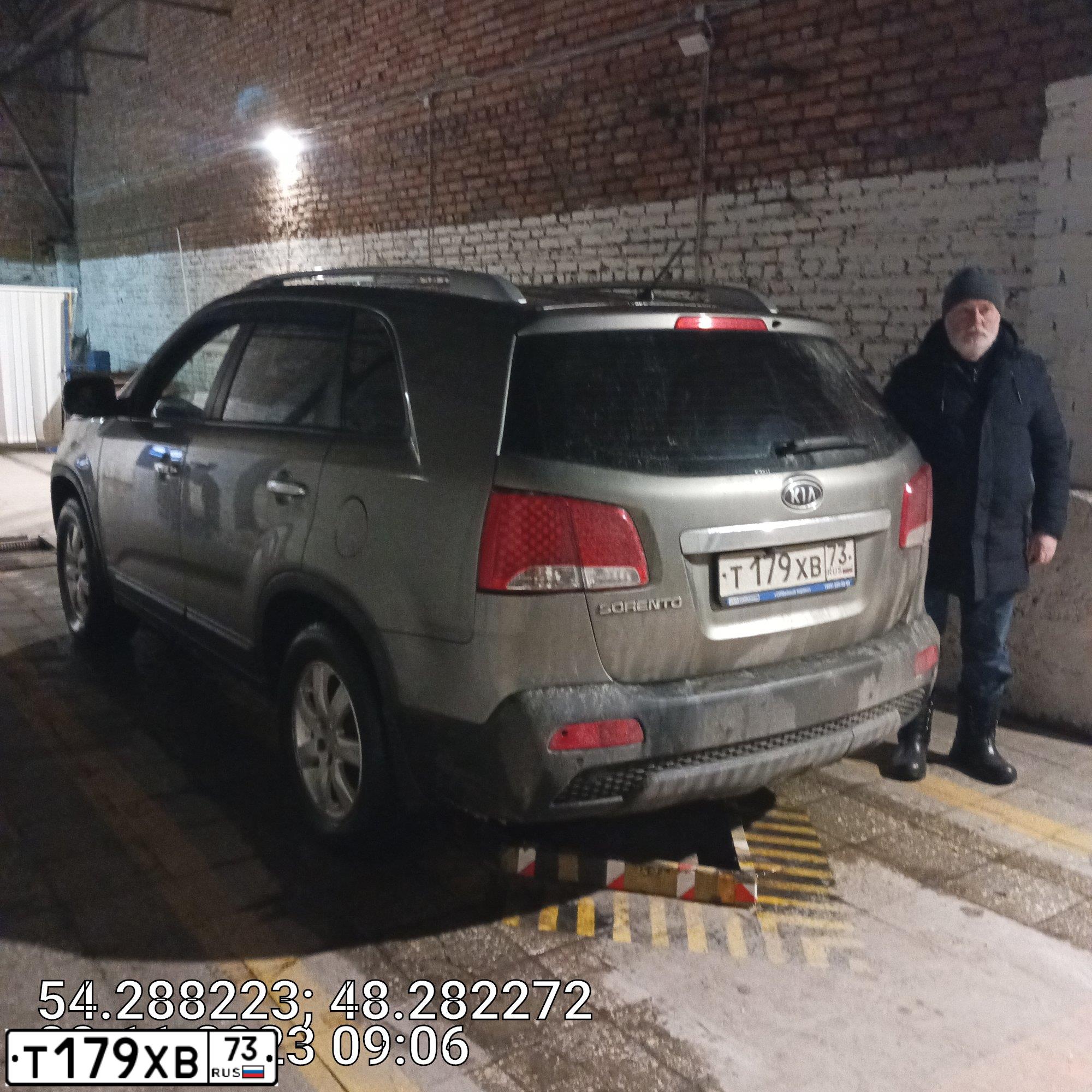 Фото автомобиля KIA SORENTO, 2012 — госномер Т179ХВ73. Цвет: ПЕРЛАМ-СЕРЕБРИСТЫЙ