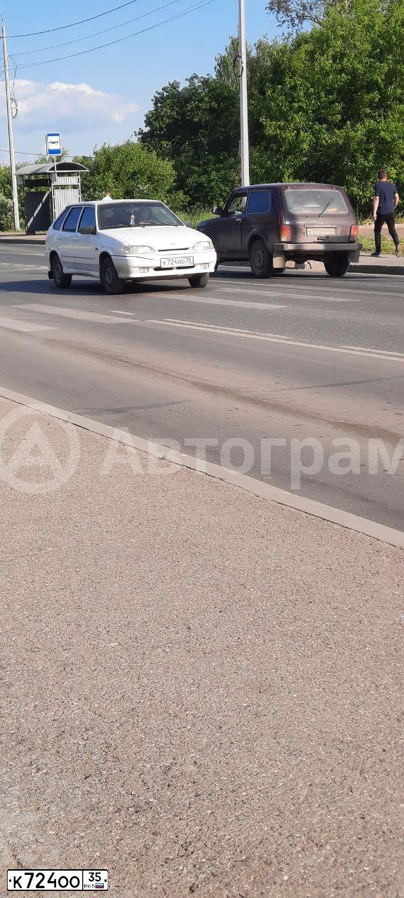 Фото автомобиля LADA 2114 SAMARA, 2013 — госномер К724ОО35. Цвет: Белый