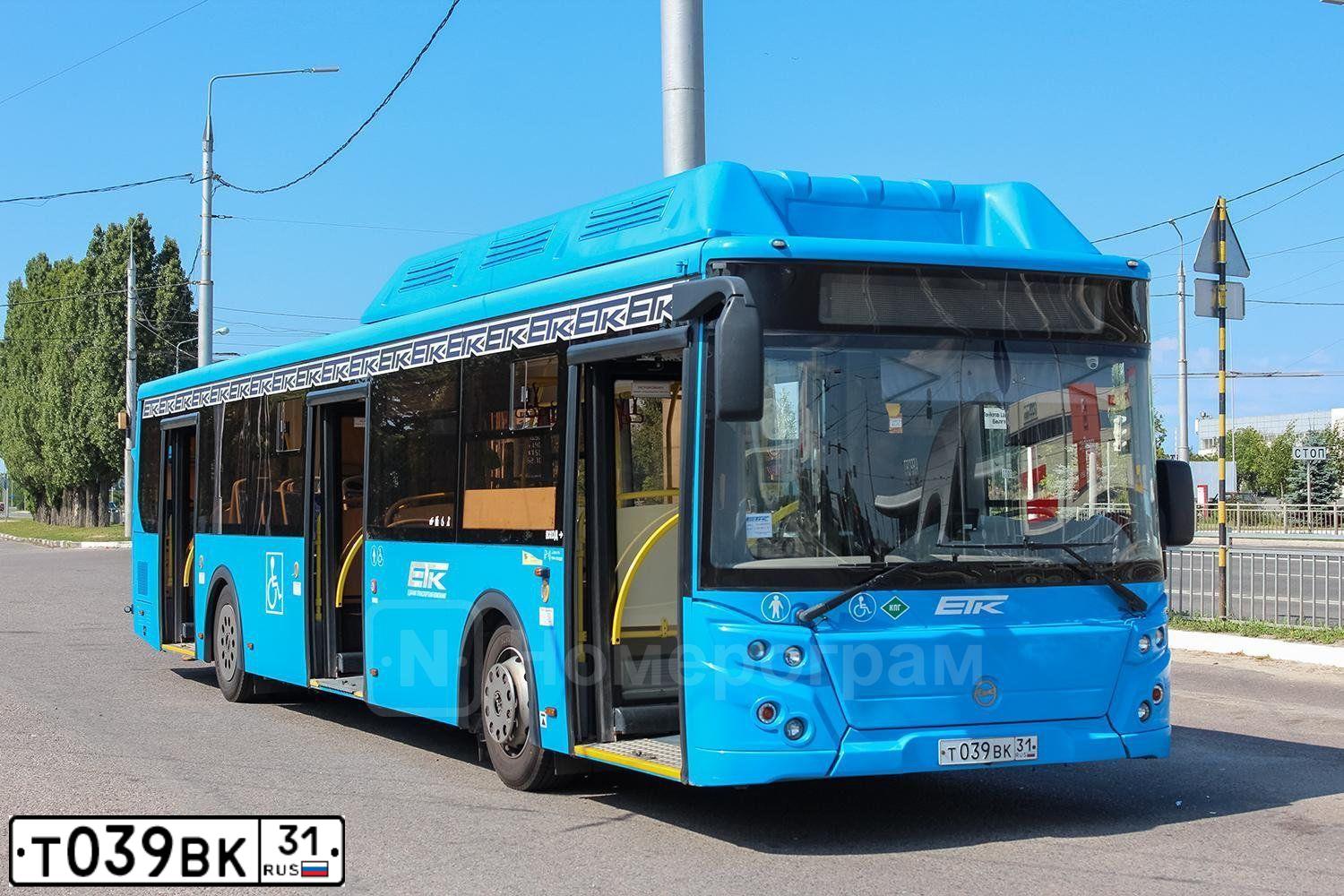 Фото автомобиля LIAZ 5292, 2019 — госномер Т039ВК31. Цвет: синий