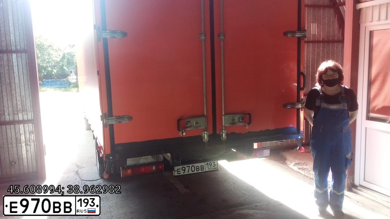 Фото автомобиля GAZ 3302 EL, 2011 — госномер Е970ВВ193. Цвет: ЖЁЛТЫЙ