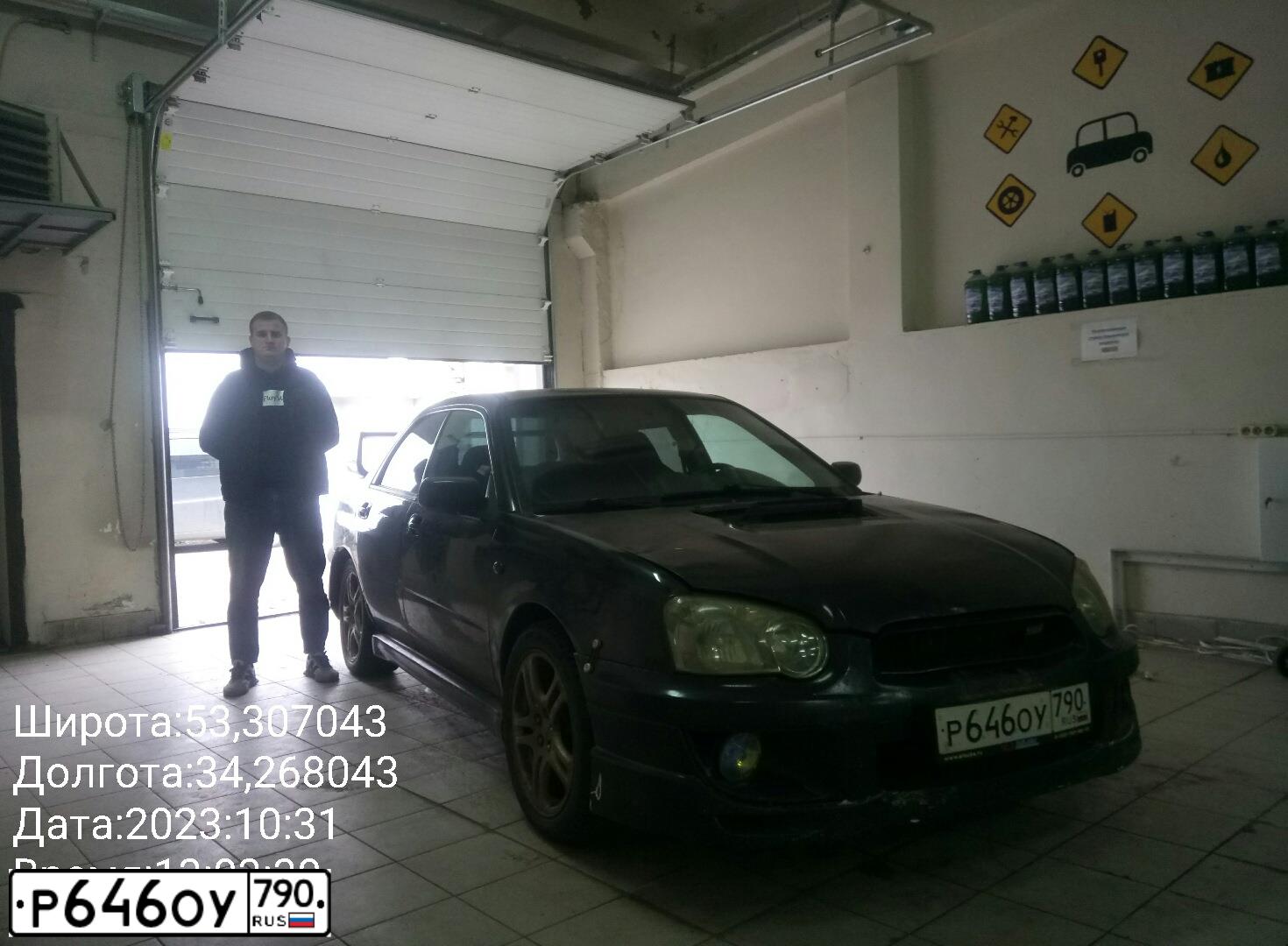 Фото автомобиля SUBARU IMPREZA, 2003 — госномер М885ММ164. Цвет: ЧЕРНЫЙ