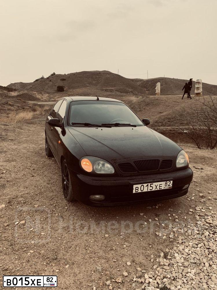 Фото автомобиля ДЭУ LANOS TF69Y, 2006 — госномер С613АВ185. Цвет: ЧЕРНЫЙ