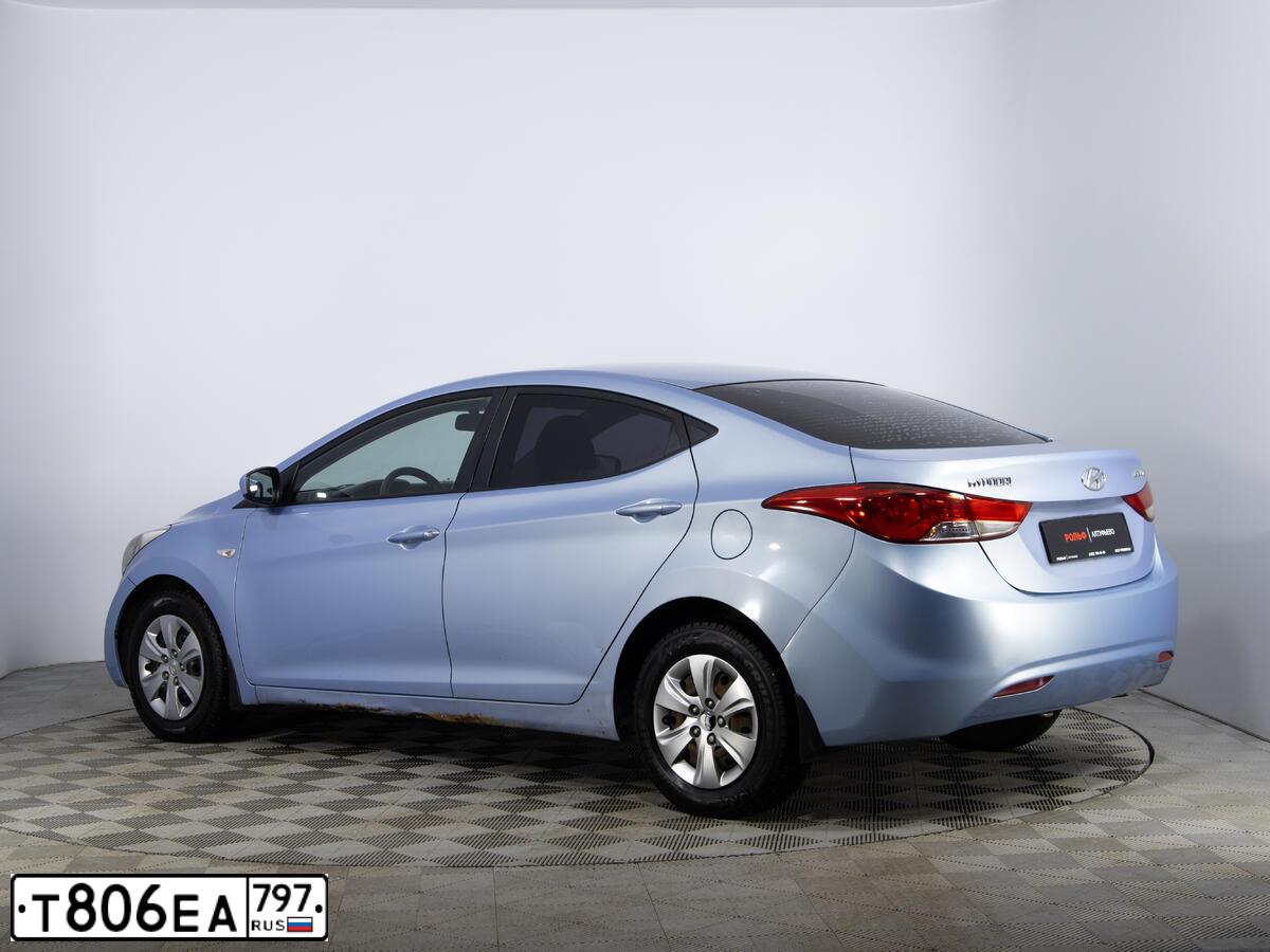 Фото автомобиля HYUNDAI ELANTRA, 2011 — госномер Р503ВА11. Цвет: голубой