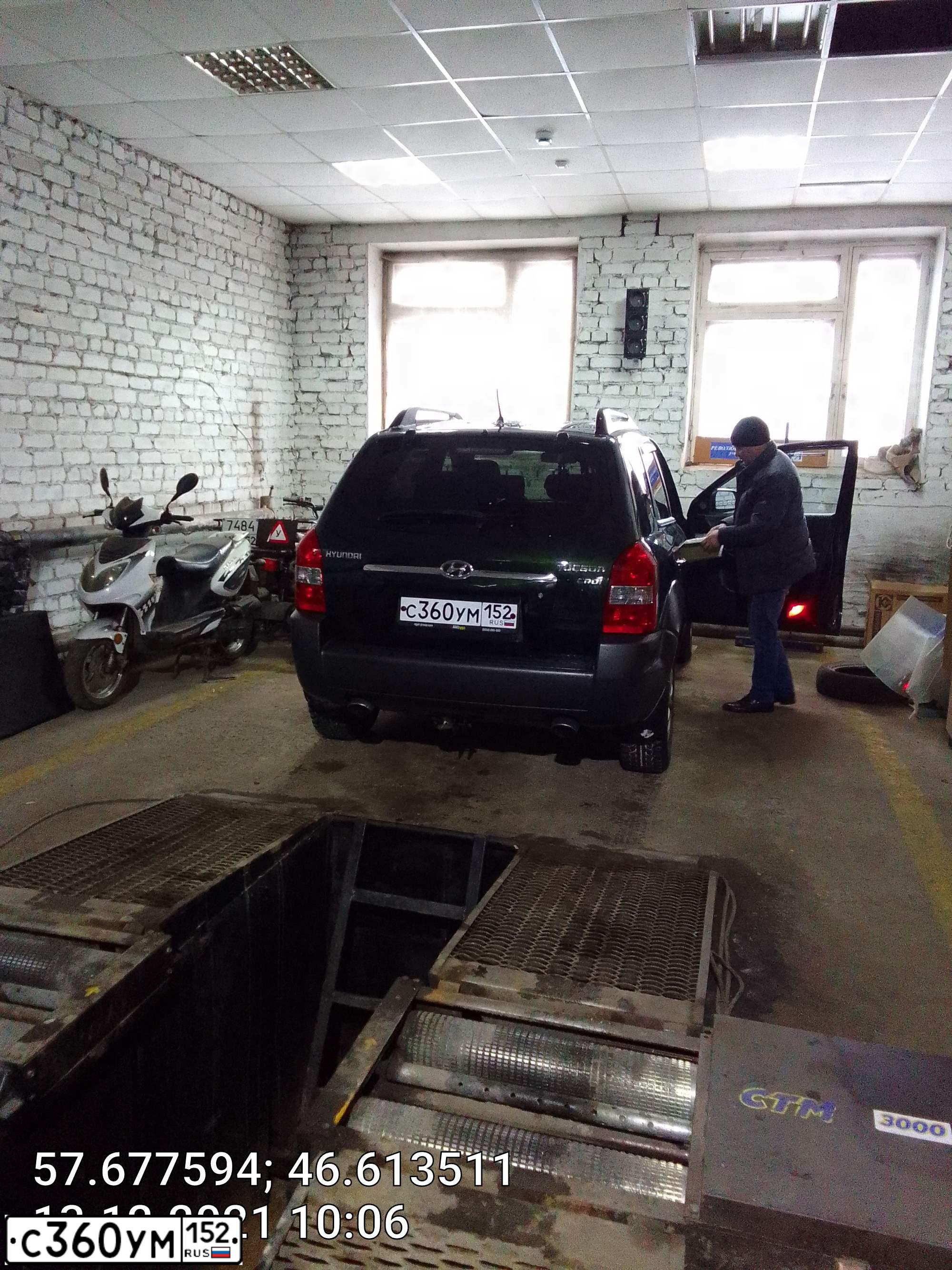 Фото автомобиля HYUNDAI TUCSON, 2008 — госномер М949ВУ152. Цвет: Темно-зеленый