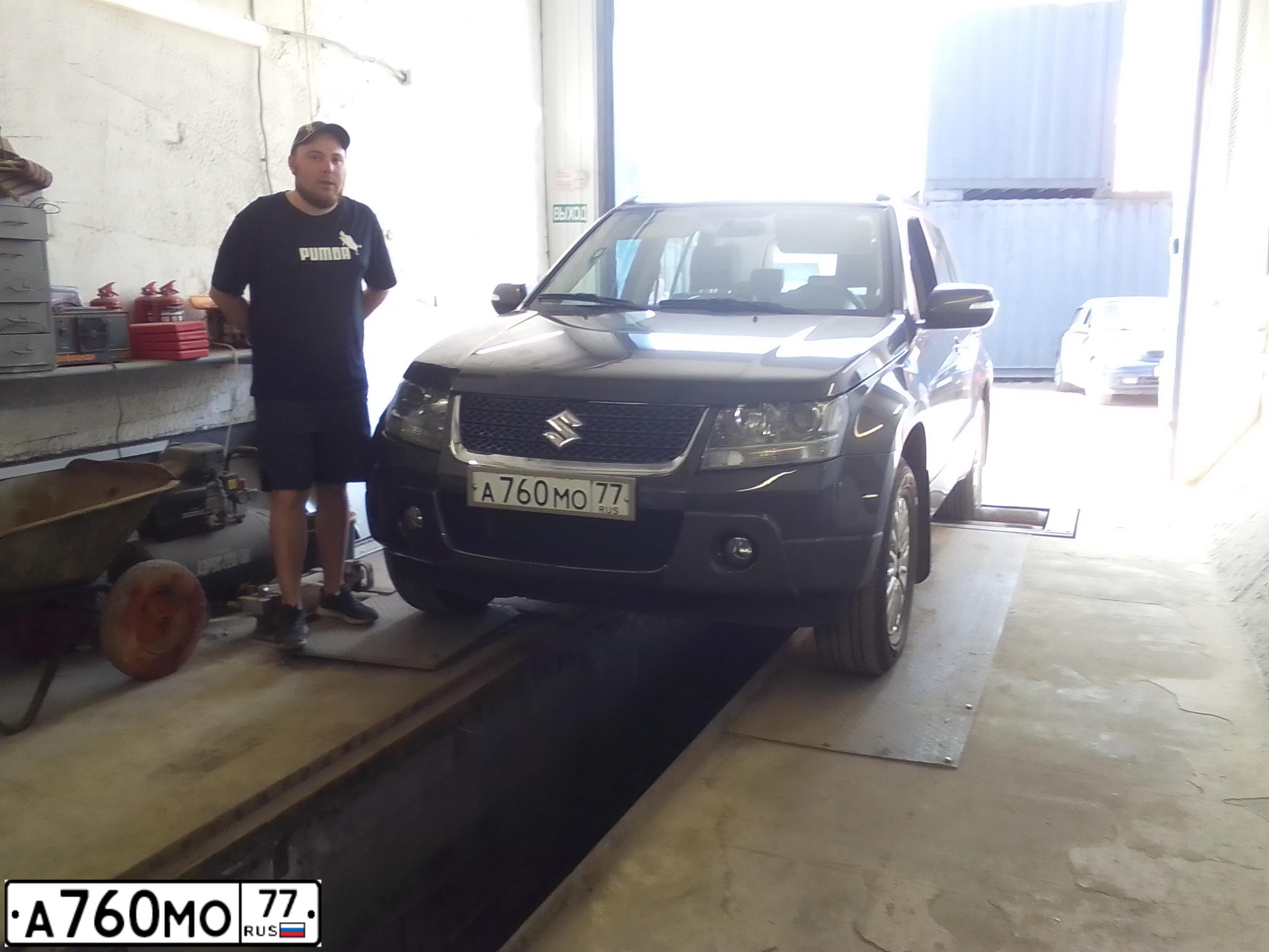 Фото автомобиля SUZUKI /GRAND/ VITARA, 2010 — госномер А760МО77. Цвет: СЕРЫЙ