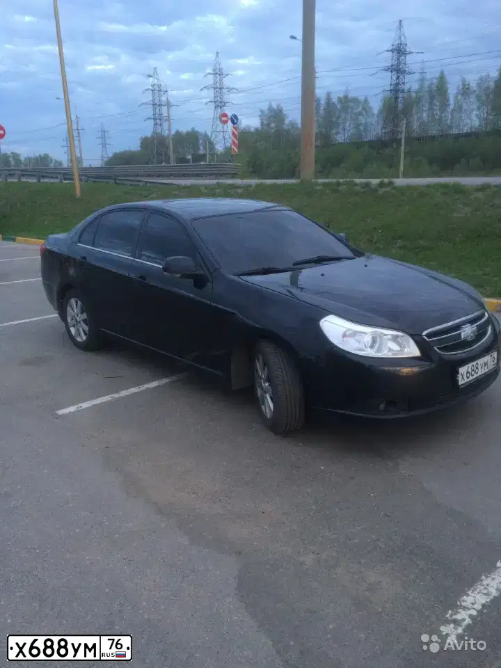 Фото автомобиля CHEVROLET EPICA, 2011 — госномер О769УХ44. Цвет: ЧЕРНЫЙ