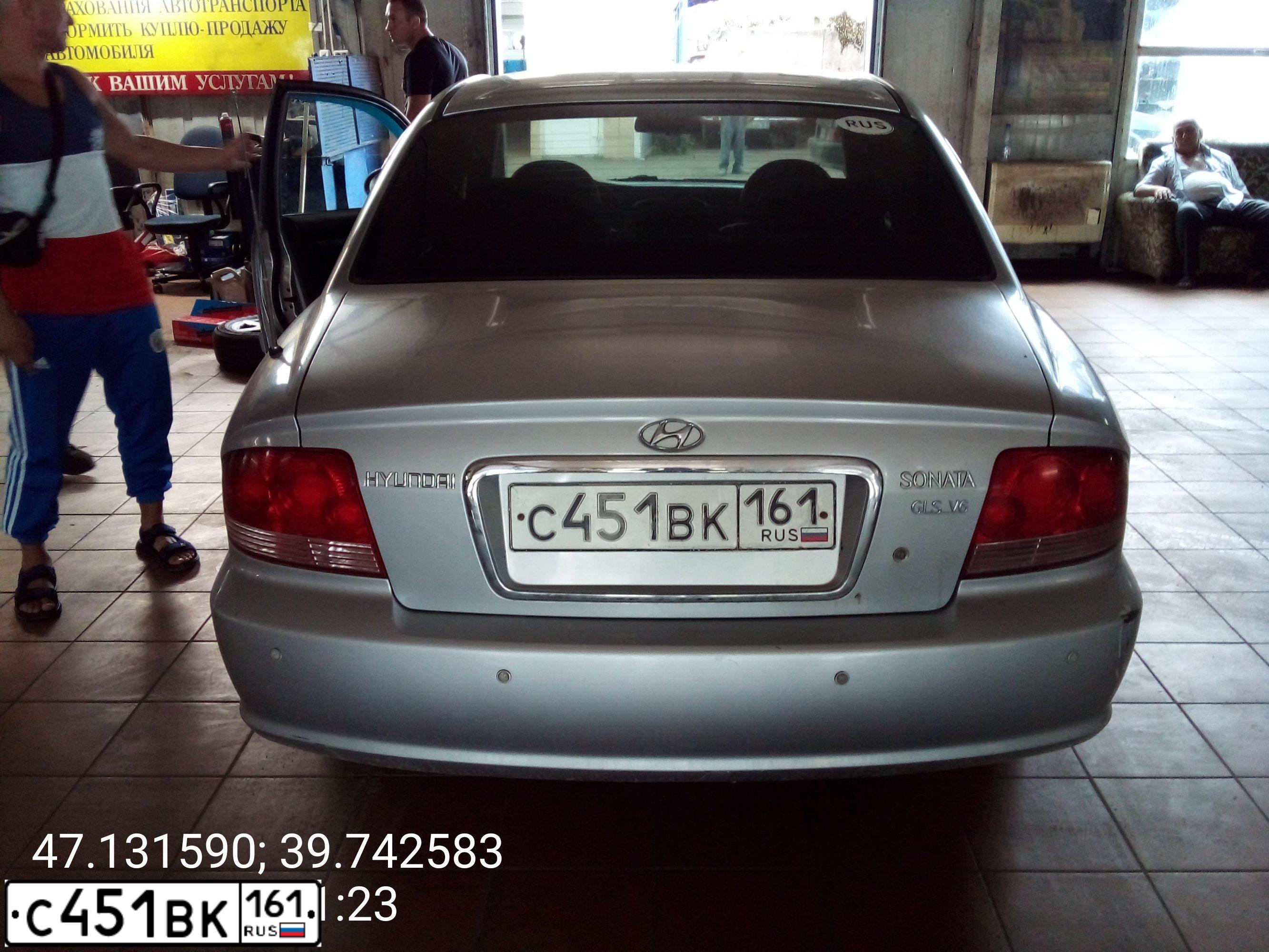 Фото автомобиля TAGAZ SONATA, 2004 — госномер С451ВК161. Цвет: Серебристый