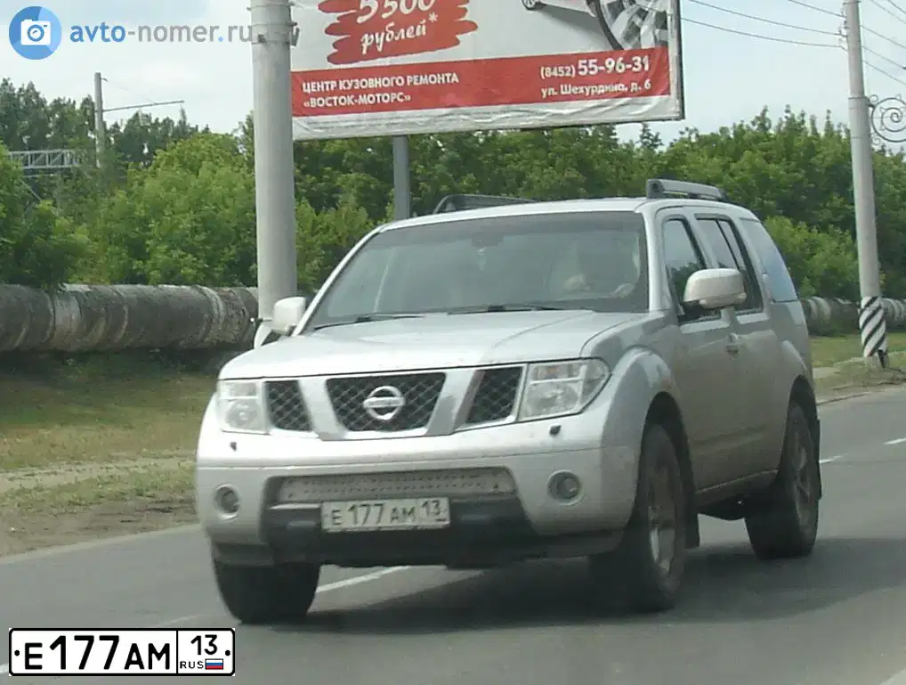 Фото автомобиля NISSAN PATHFINDER, 2008 — госномер О981АТ152. Цвет: СЕРЕБРИСТЫЙ