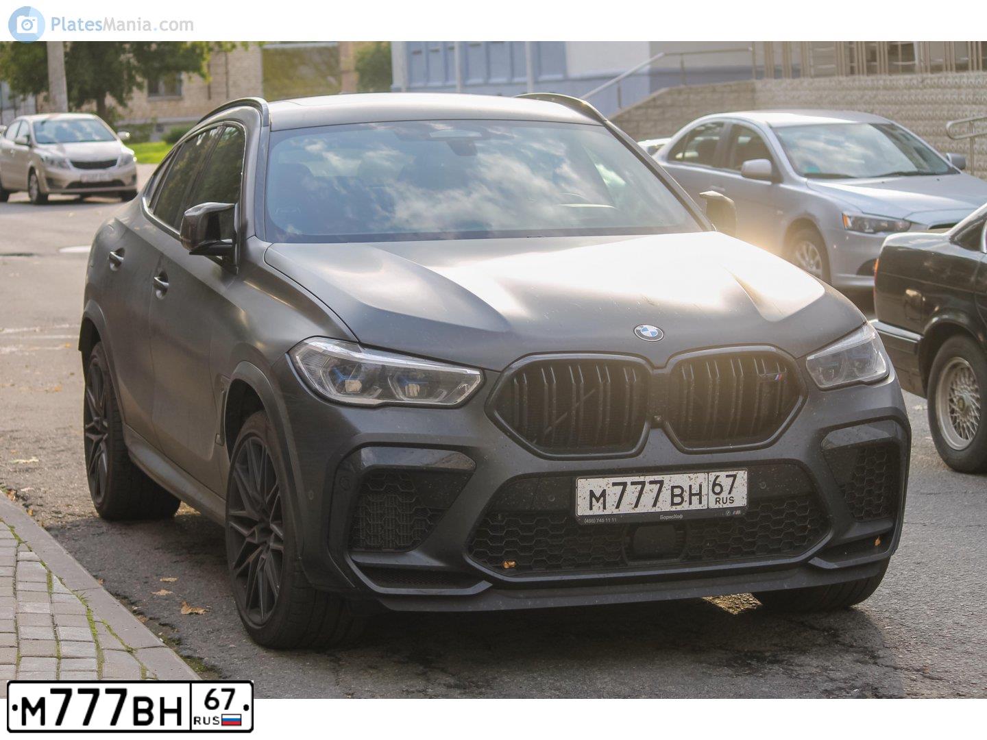Фото автомобиля BMW X6M, 2020 — госномер М600ТТ797. Цвет: ЧЕРНЫЙ