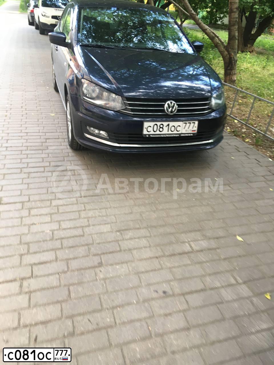 Фото автомобиля VOLKSWAGEN POLO, 2015 — госномер А913АН250. Цвет: СИНИЙ ТЕМНЫЙ