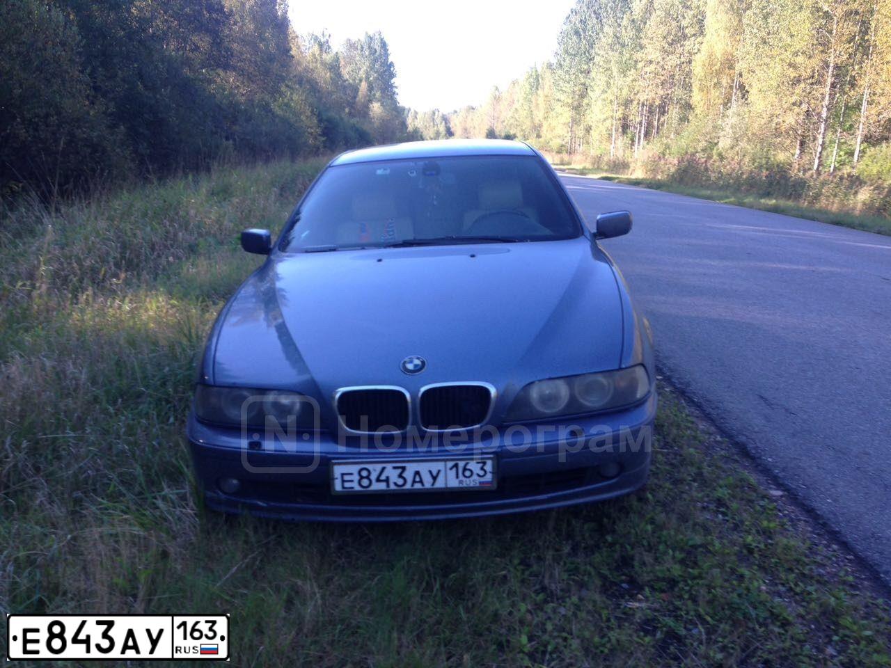 Фото автомобиля BMW SERIE 5, 1997 — госномер Е843АУ163. Цвет: СИНИЙ