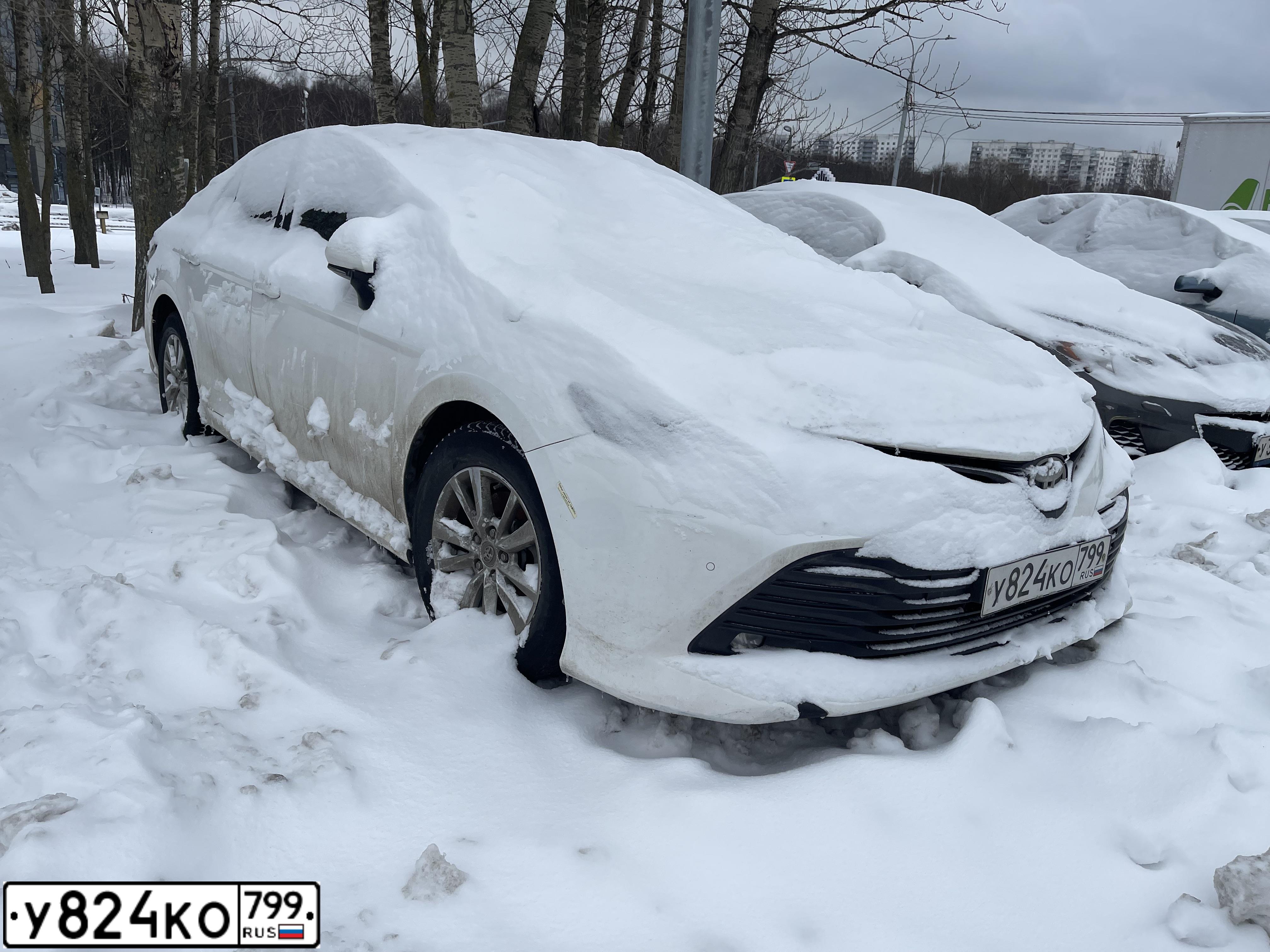 Фото автомобиля TOYOTA CAMRY, 2018 — госномер В385ТС124