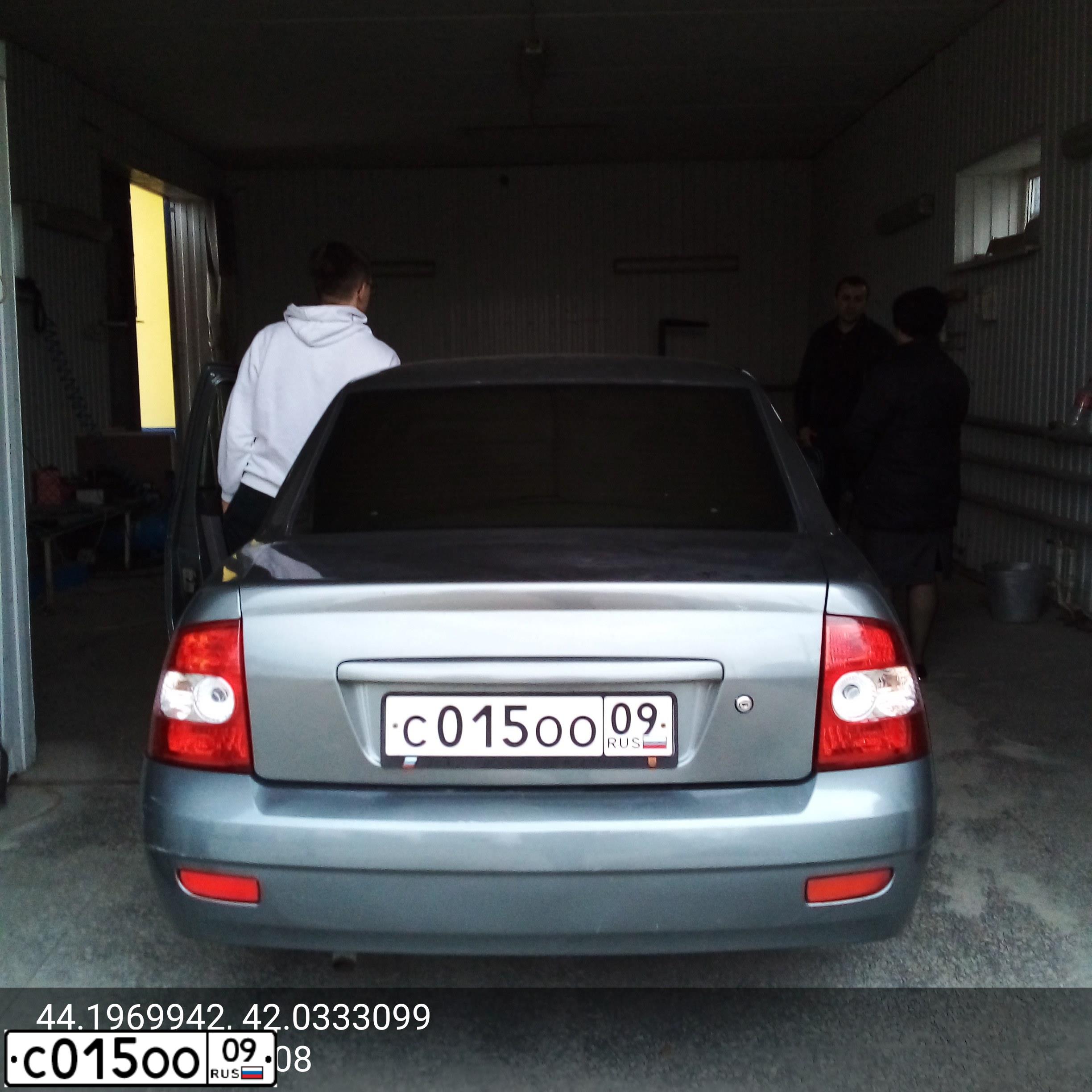 Фото автомобиля LADA 2170 PRIORA, 2008 — госномер С015ОО09. Цвет: СРЕДНИЙ СЕРО-ЗЕЛЕНЫЙ МЕТ