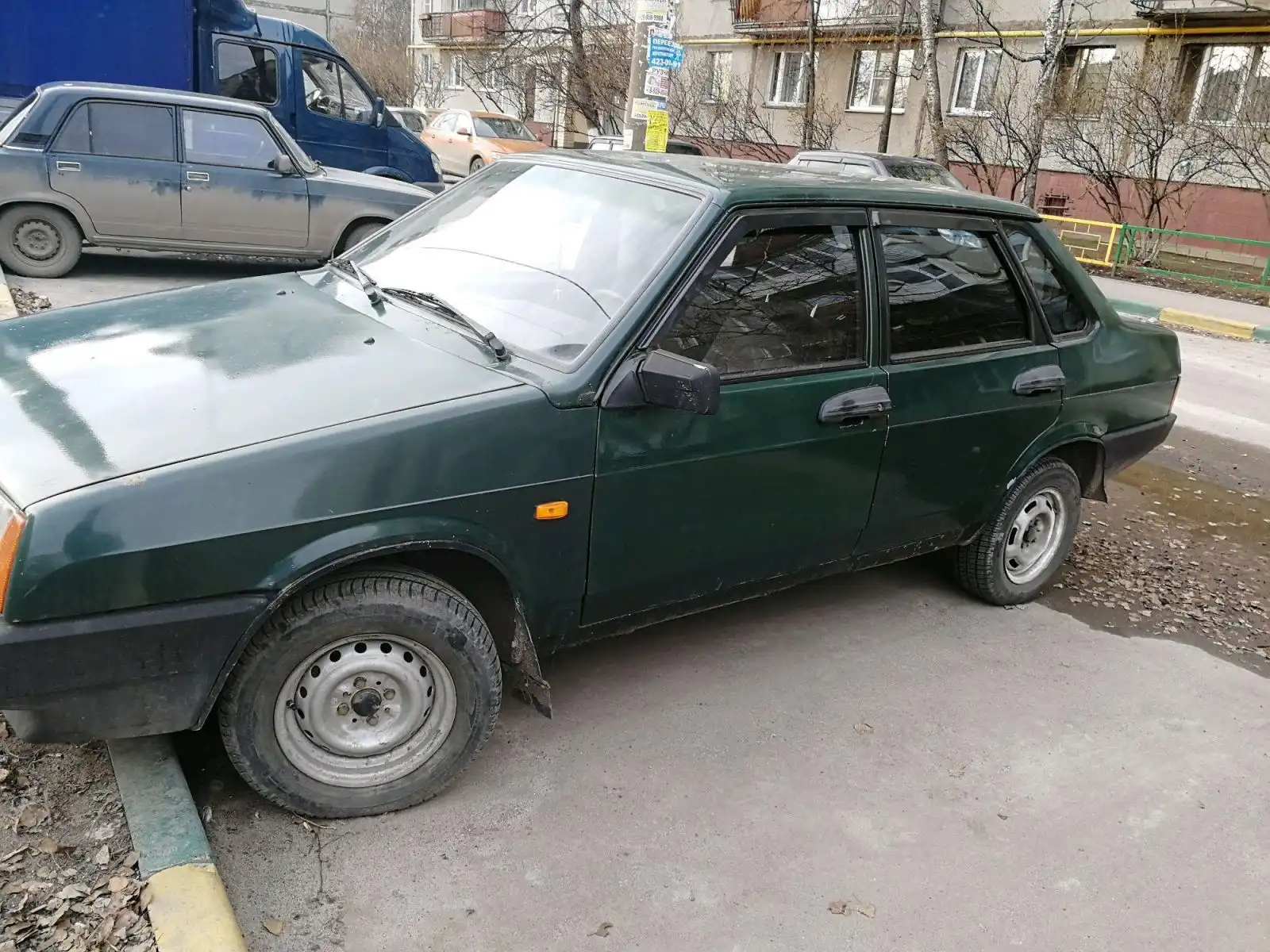 Фото автомобиля LADA 2109 SAMARA, 1999 — госномер В573МН152. Цвет: ЗЕЛЕНЫЙ