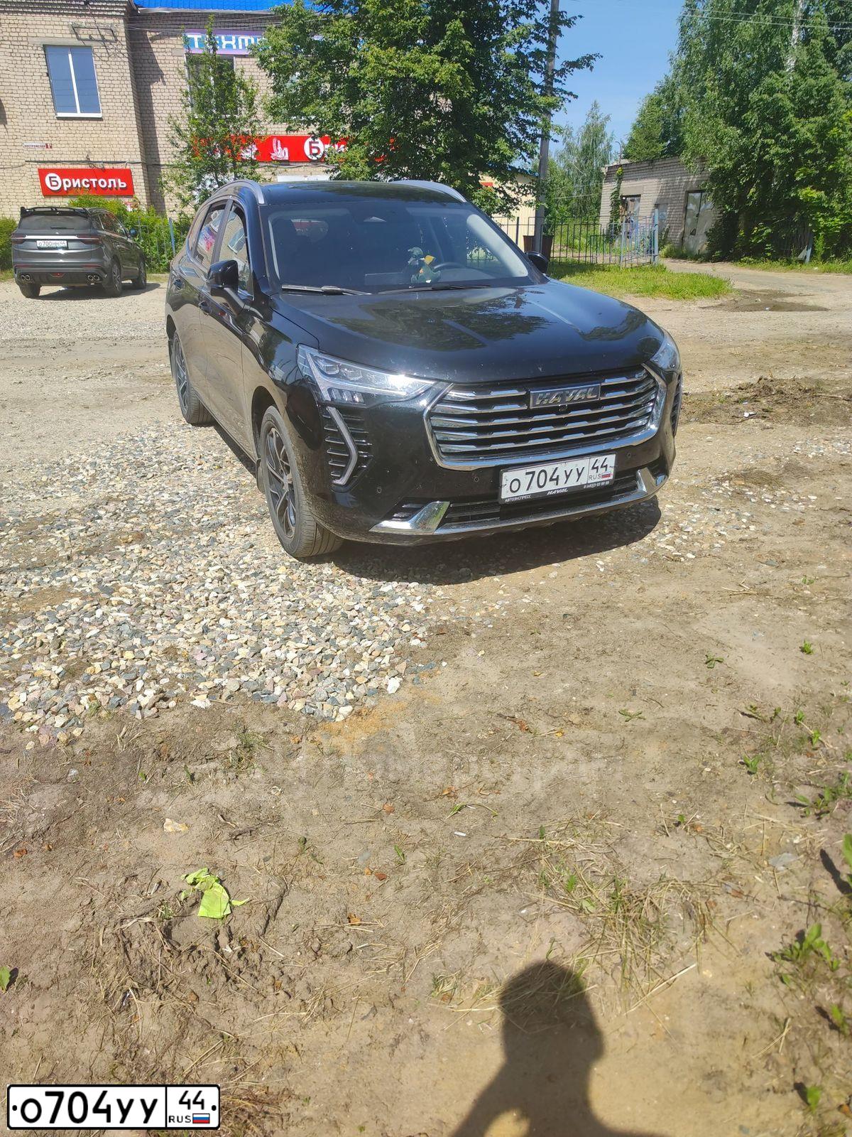Фото автомобиля HAVAL JOLION, 2023 — госномер Х412ОУ37. Цвет: ЧЕРНЫЙ