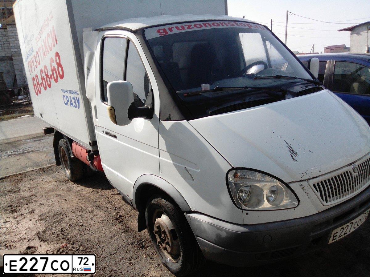Фото автомобиля GAZ 3302 EL, 2007 — госномер Е227СО72. Цвет: Белый