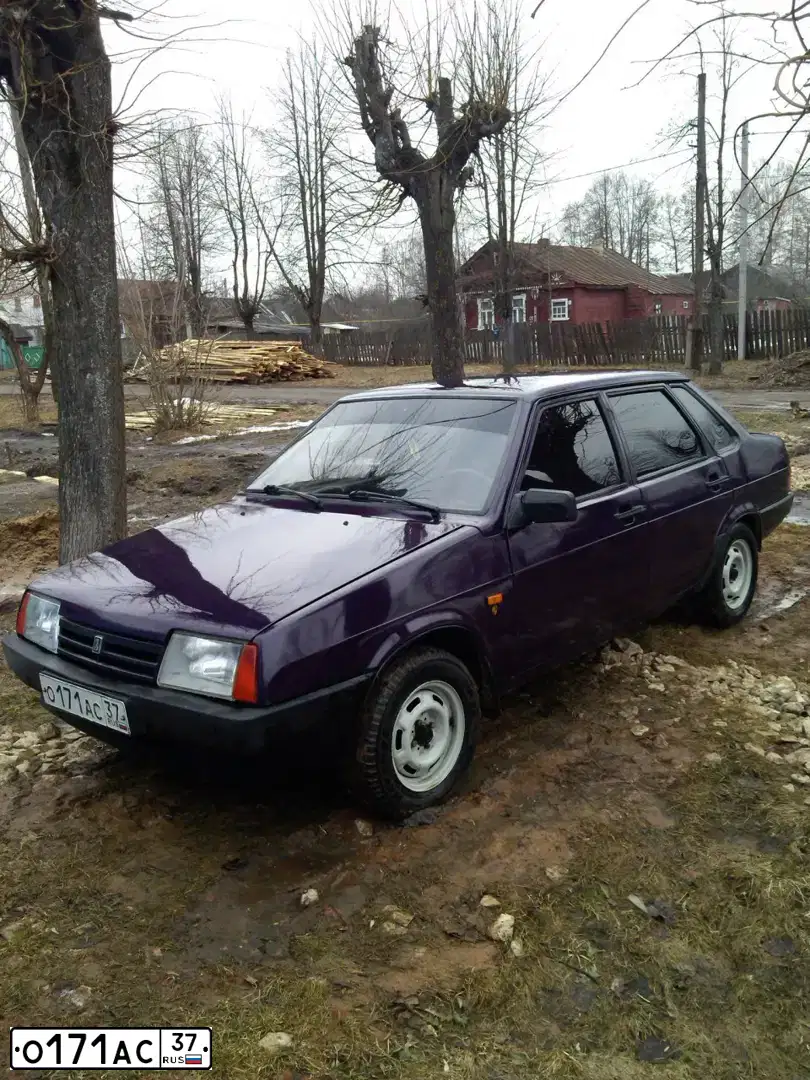 Фото автомобиля VAZ 2109 SAMARA, 1998 — госномер О171АС37. Цвет: ФИОЛЕТОВЫЙ