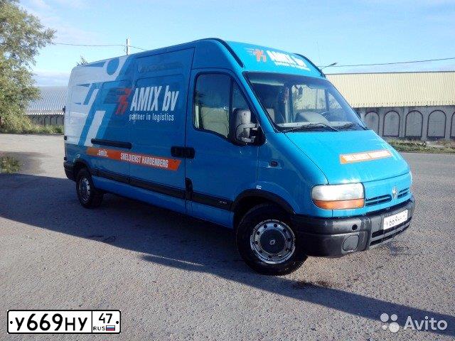 Фото автомобиля RENAULT MASTER, 2003 — госномер Е802КК53. Цвет: синий