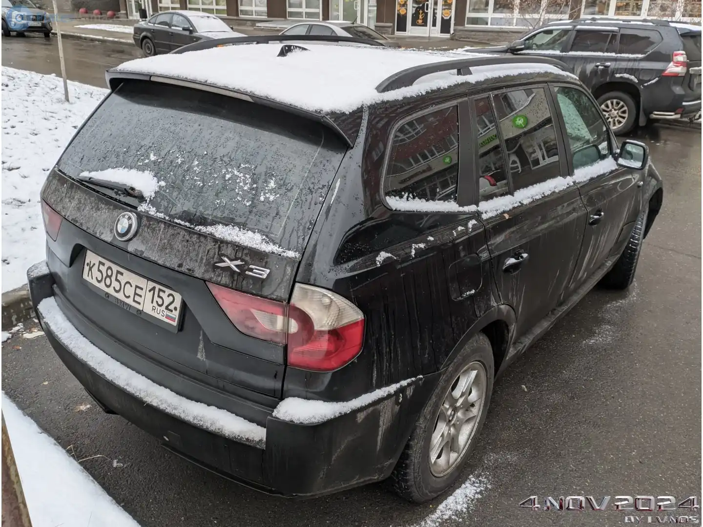Фото автомобиля BMW 120I, 2007 — госномер В455НР155. Цвет: Темно-синий