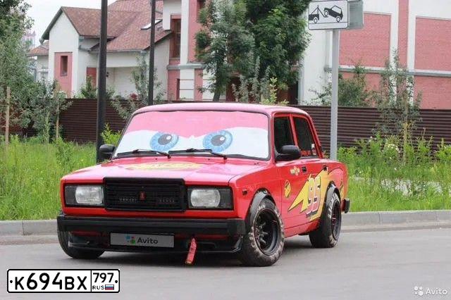 Фото автомобиля LADA 2107 LADA, 2004 — госномер Р891ОН62. Цвет: КРАСНЫЙ