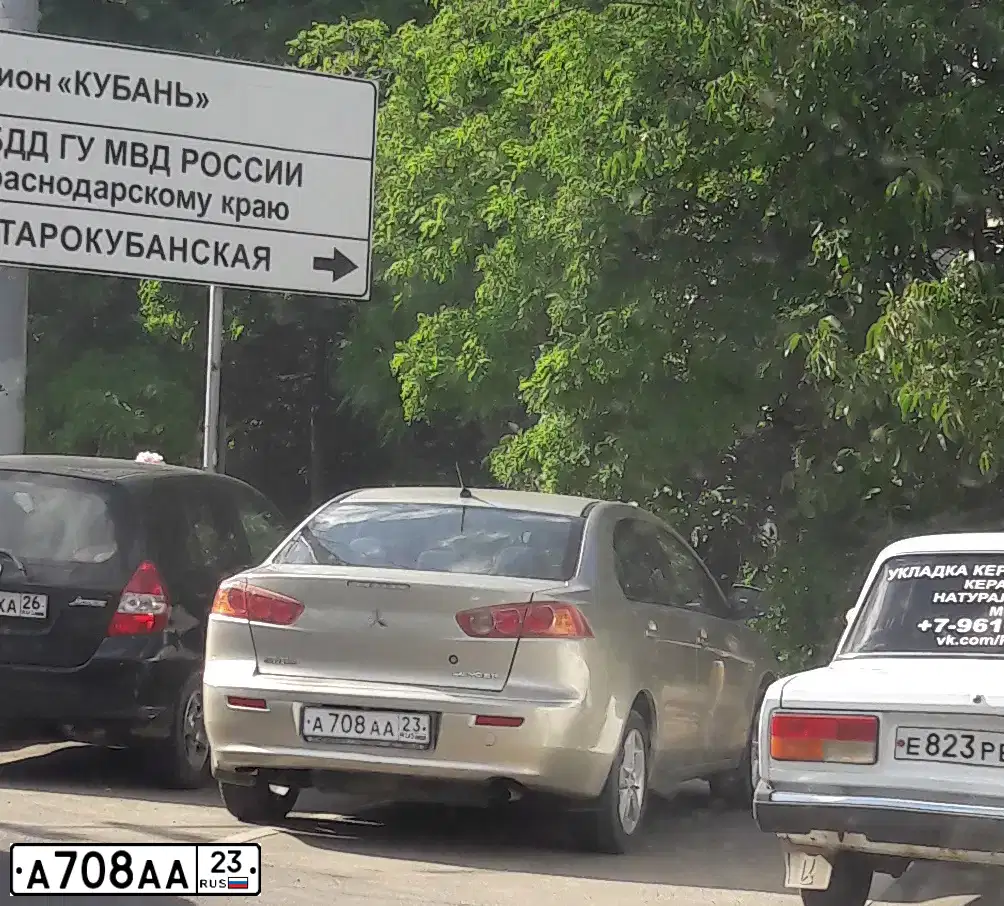 Фото автомобиля VAZ 2110 LADA, 2002 — госномер А708АА23. Цвет: ЯРКО-БЕЛЫЙ