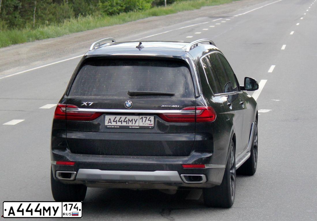 Фото автомобиля BMW X7 XDRIVE401, 2019 — госномер Х310РА196. Цвет: ЧЕРНЫЙ