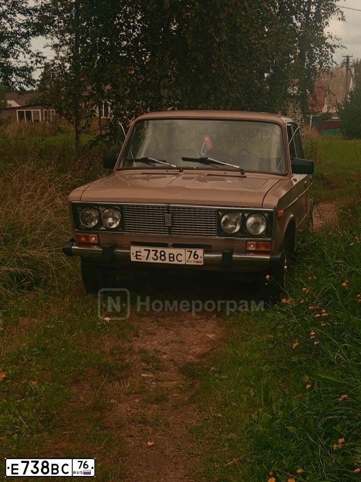 Фото автомобиля LADA 2106, 1988 — госномер Е738ВС76. Цвет: БЕЖЕВЫЙ