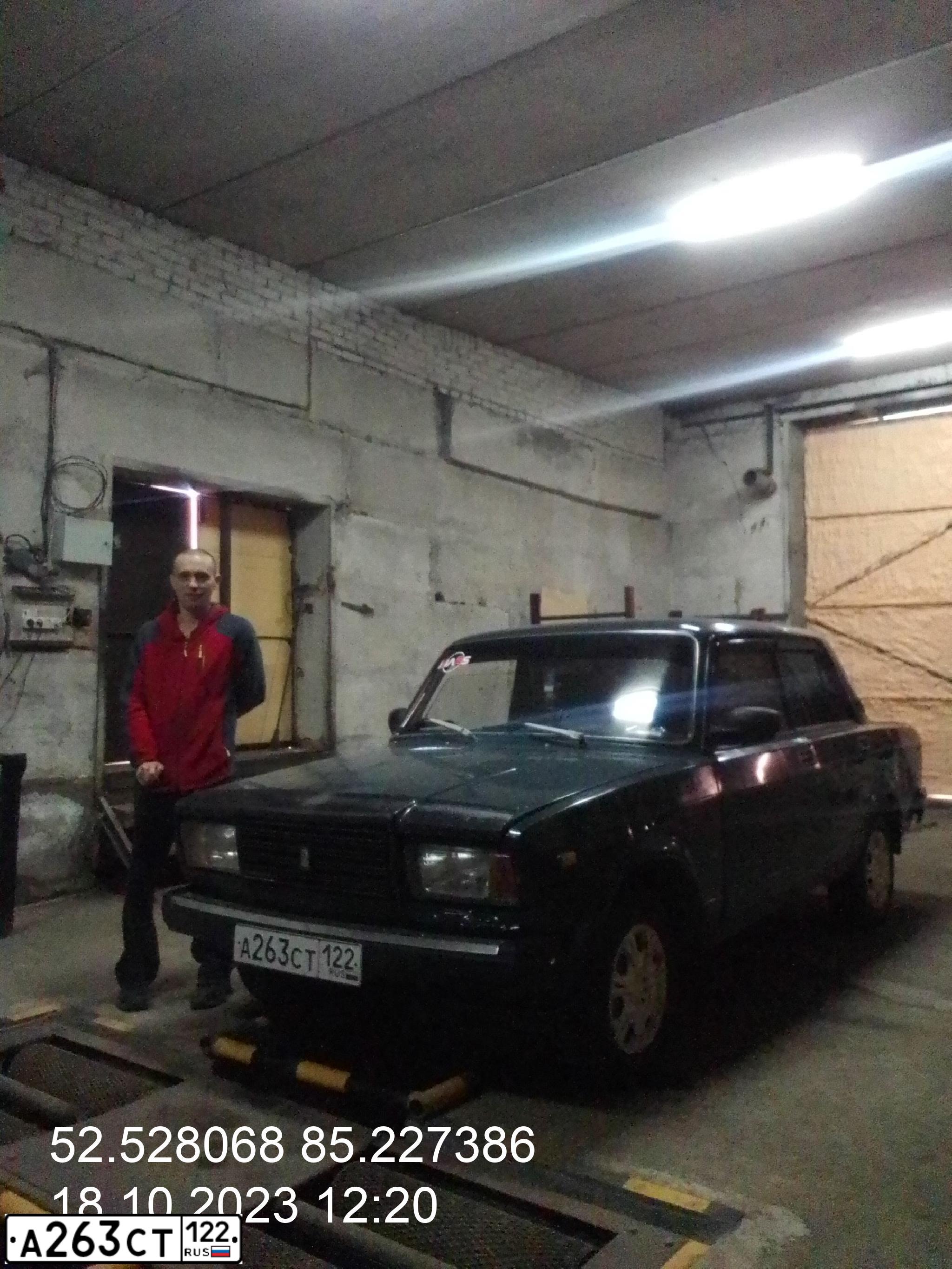 Фото автомобиля VAZ 2107 LADA, 2002 — госномер А263СТ122. Цвет: СИНЕ-ЗЕЛЕНЫЙ