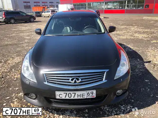 Фото автомобиля INFINITI G, 2011 — госномер С707НЕ69. Цвет: ЧЕРНЫЙ