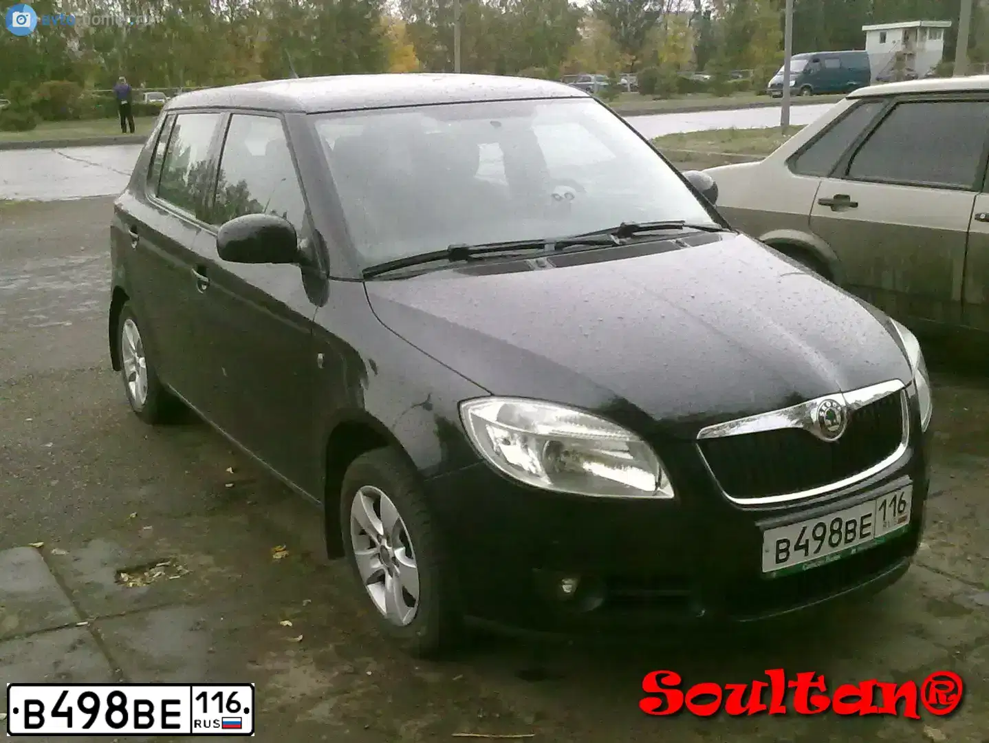 Фото автомобиля SKODA FABIA, 2010 — госномер Р678ЕА116. Цвет: ЧЕРНЫЙ