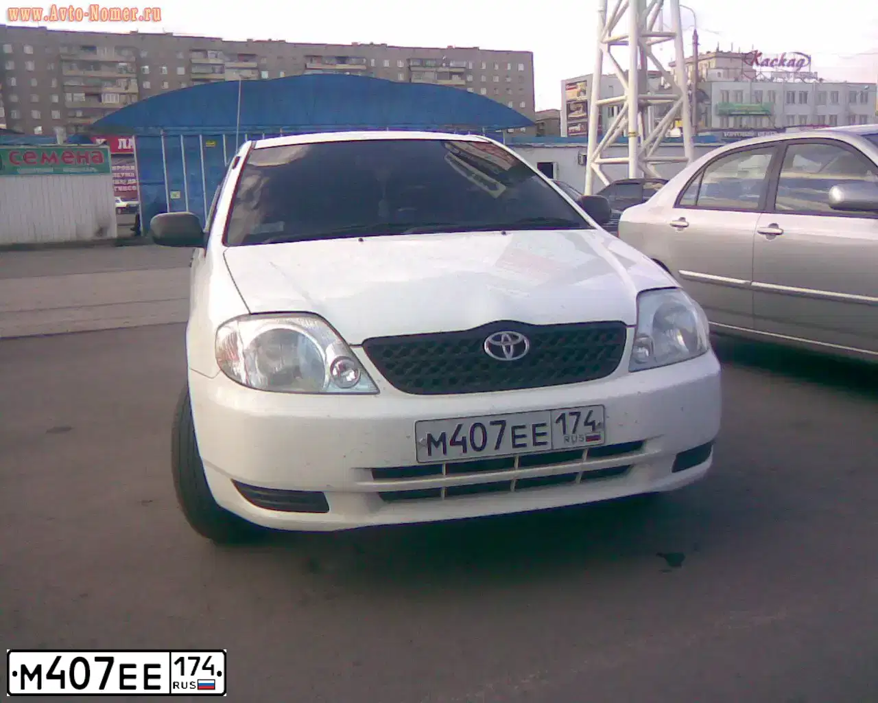 Фото автомобиля LADA VESTA, 2016 — госномер М407ТТ174. Цвет: БЕЛЫЙ