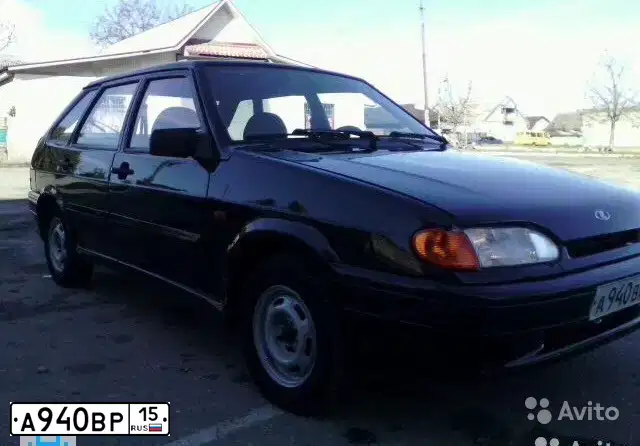 Фото автомобиля LADA 2114 SAMARA, 2008 — госномер А940ВР15. Цвет: Темно-зеленый