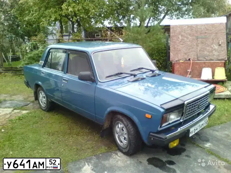 Фото автомобиля LADA 2107, 2007 — госномер А977РА252. Цвет: СИНИЙ