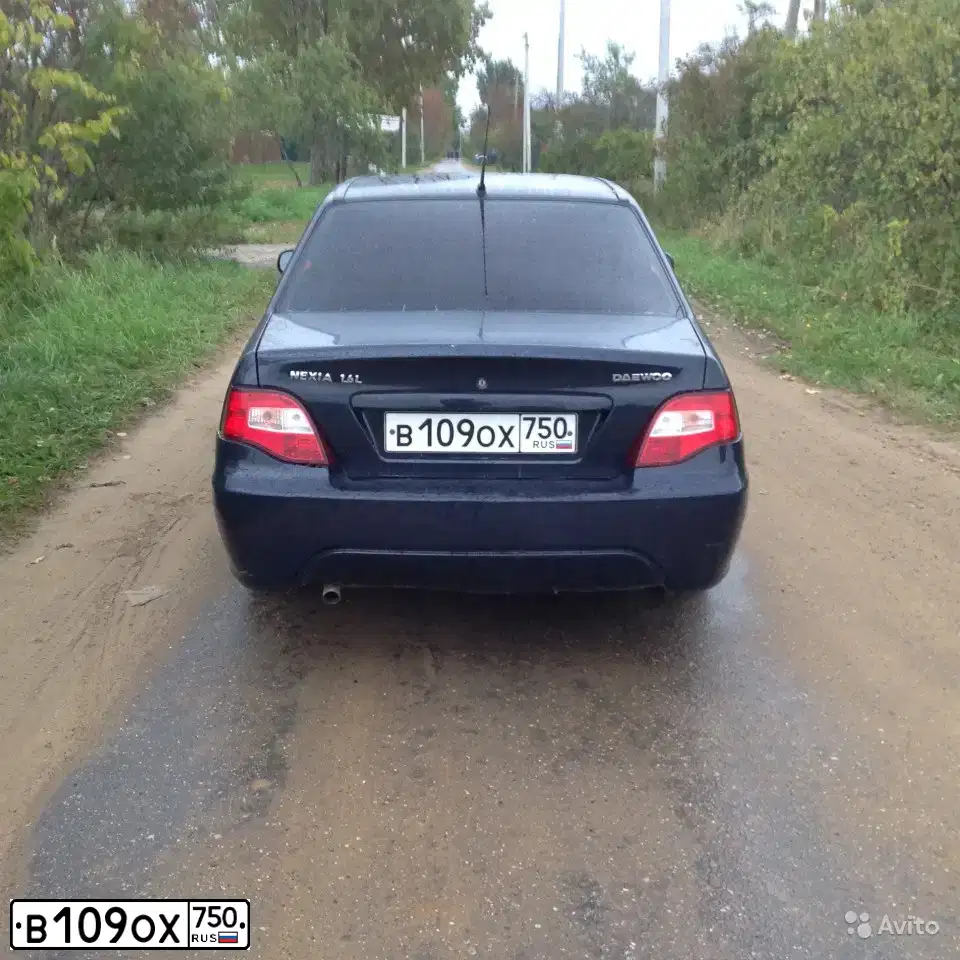 Фото автомобиля DAEWOO NEXIA, 2008 — госномер В109ОХ750. Цвет: ТЕМНО-СИНИЙ