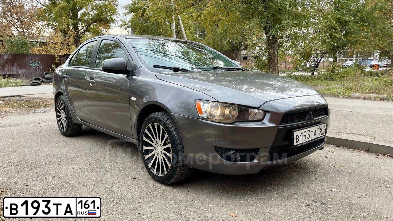 Фото автомобиля MITSUBISHI LANCER, 2007 — госномер В193ТА161. Цвет: Серый