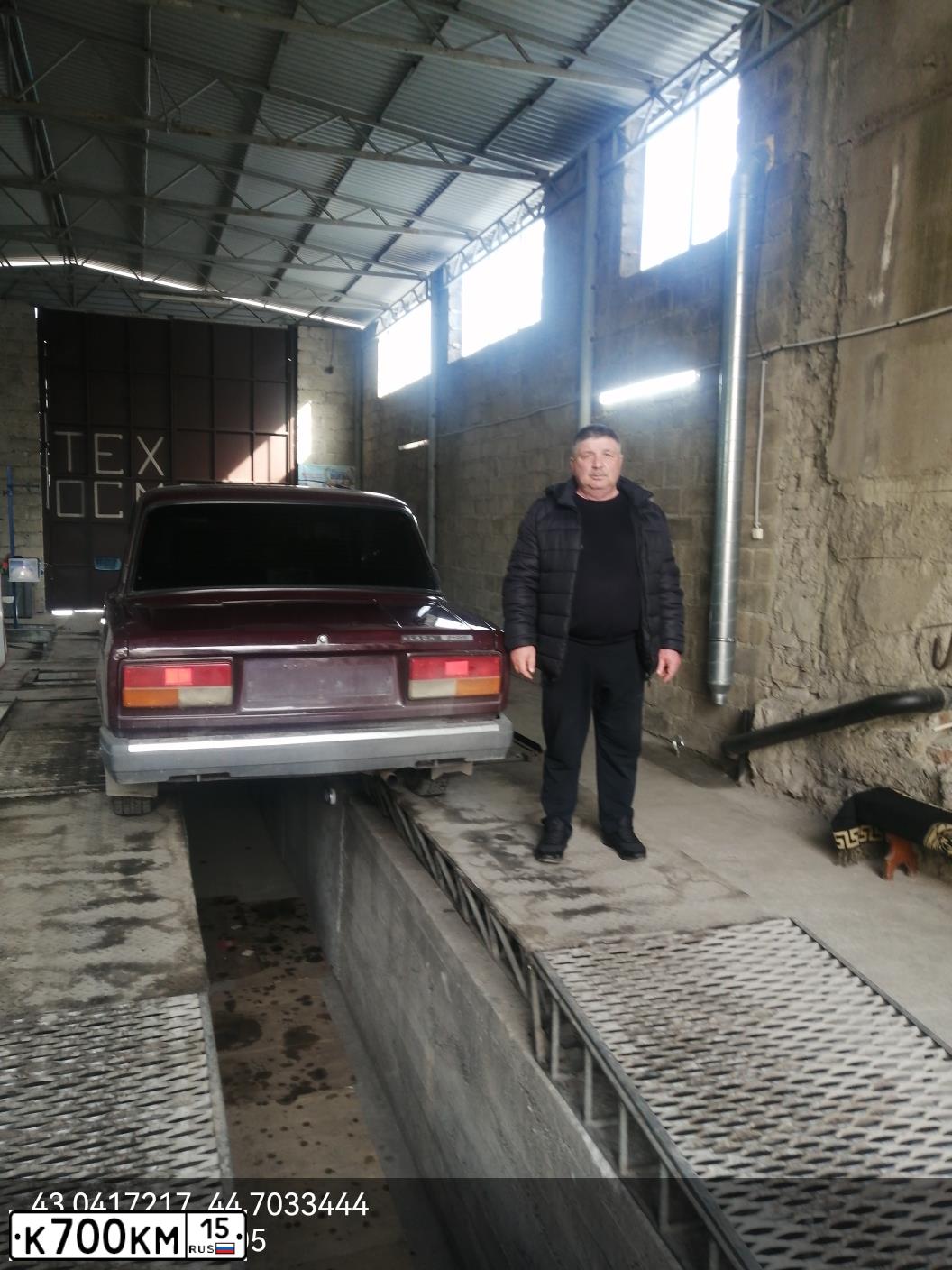 Фото автомобиля LADA 2107, 2008 — госномер К700КМ15. Цвет: ТЕМНО-ВИШНЕВЫЙ