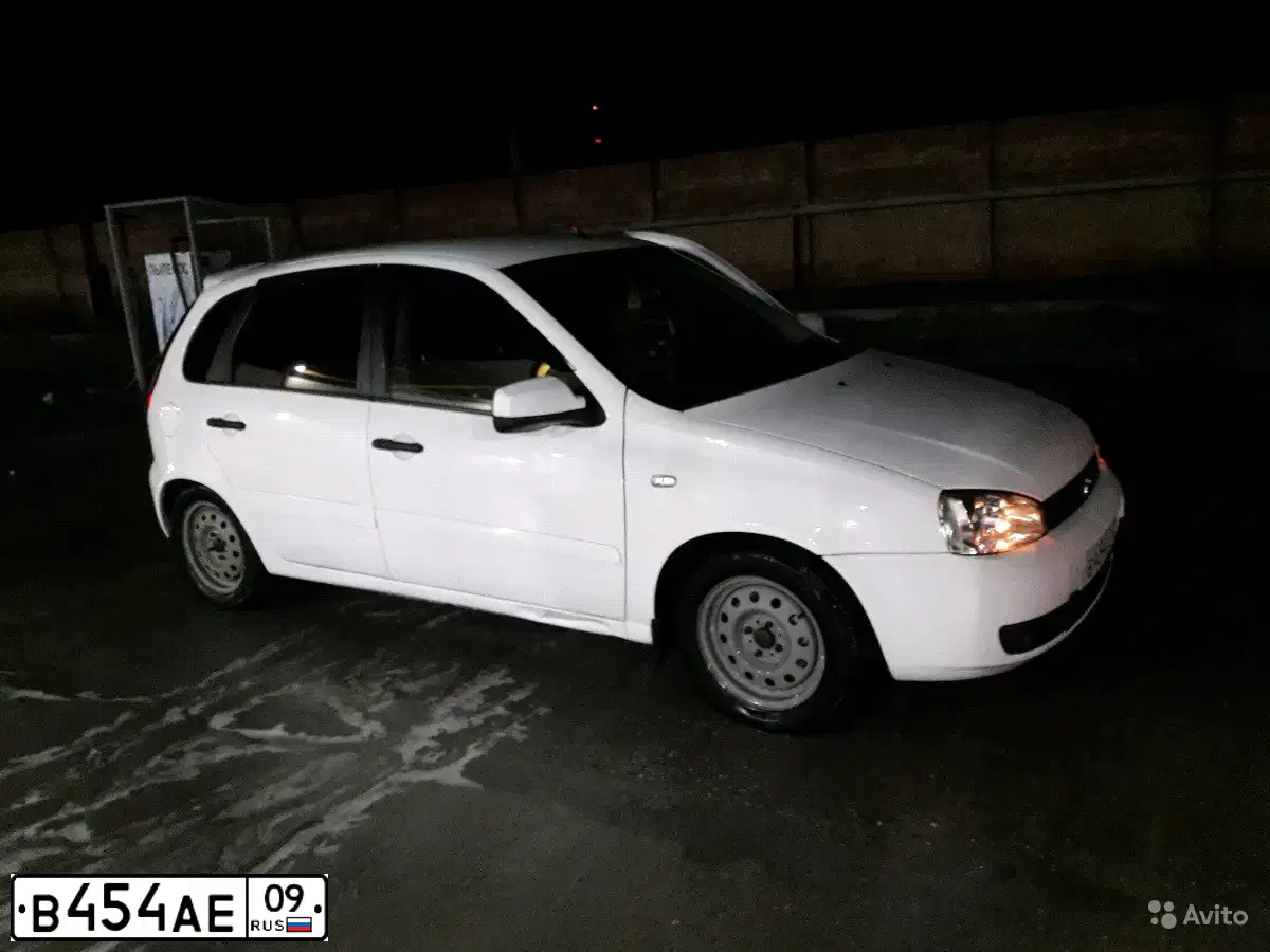Фото автомобиля LADA 1119 KALINA, 2011 — госномер В454АЕ09. Цвет: Белый