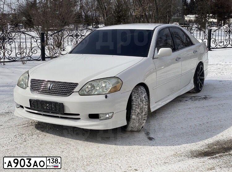 Фото автомобиля TOYOTA MARK II, 2001 — госномер А903АО138. Цвет: Белый