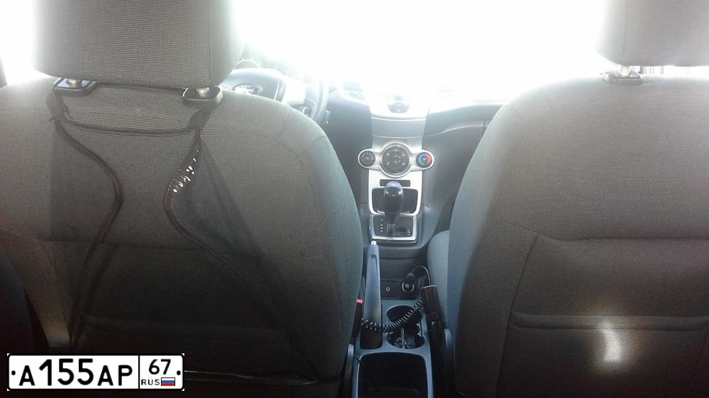 Фото автомобиля FORD FIESTA / ASPIRE, 2011 — госномер А155АР67. Цвет: синий