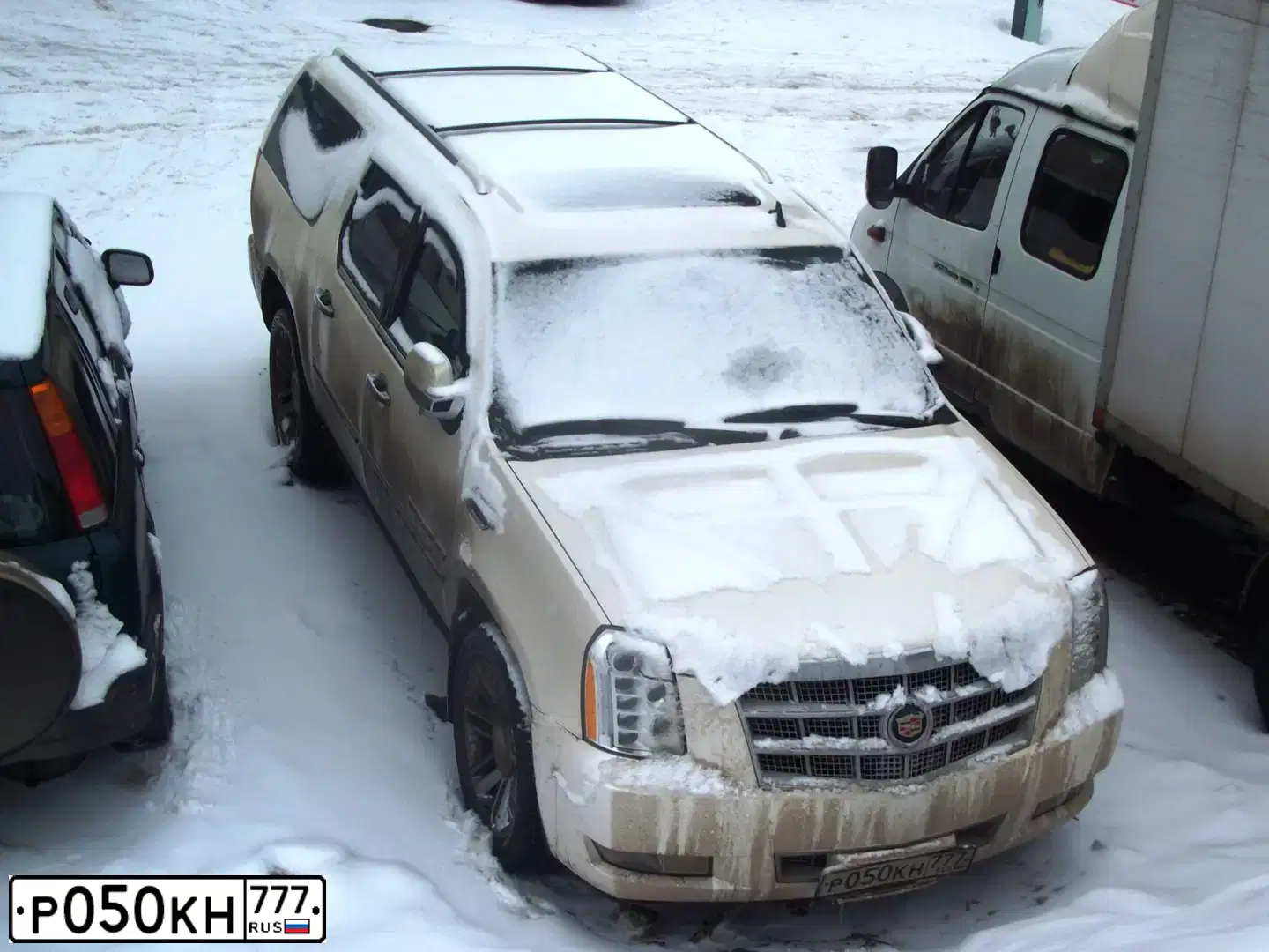 Фото автомобиля CADILLAC ESCALADE, 2013 — госномер Е360ТС790. Цвет: Белый