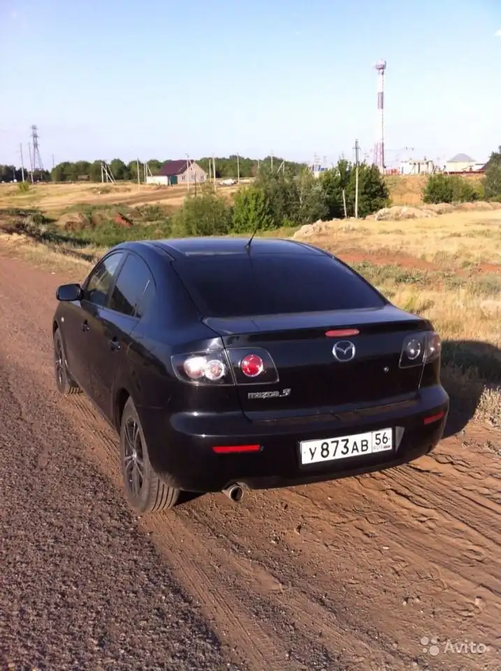 Фото автомобиля MAZDA 3, 2007 — госномер Х379ОО56. Цвет: ЧЕРНЫЙ